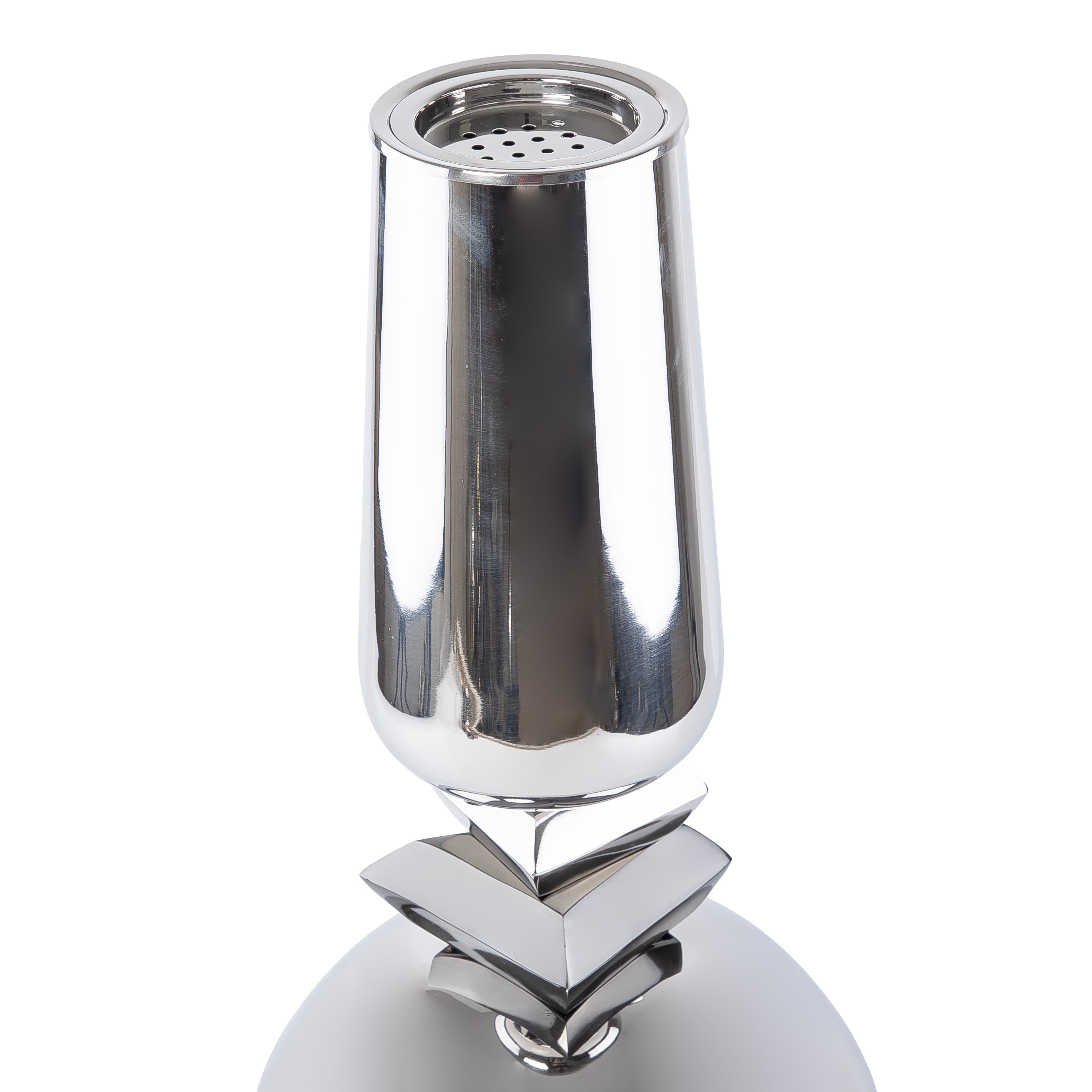 مبخر من الستانلس ستيل اللامع – فضي