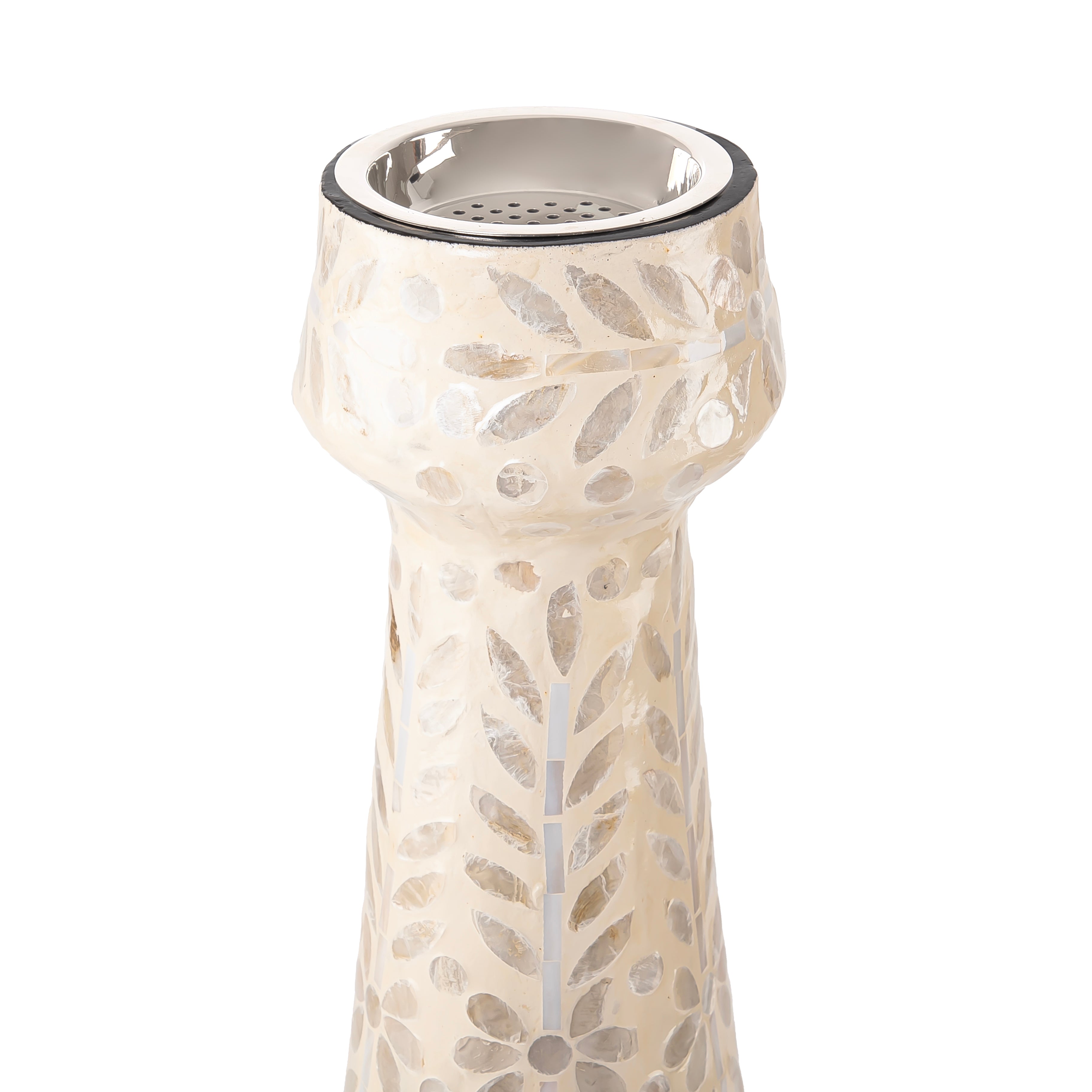 Stylish mother of pearl light cream mabkhar