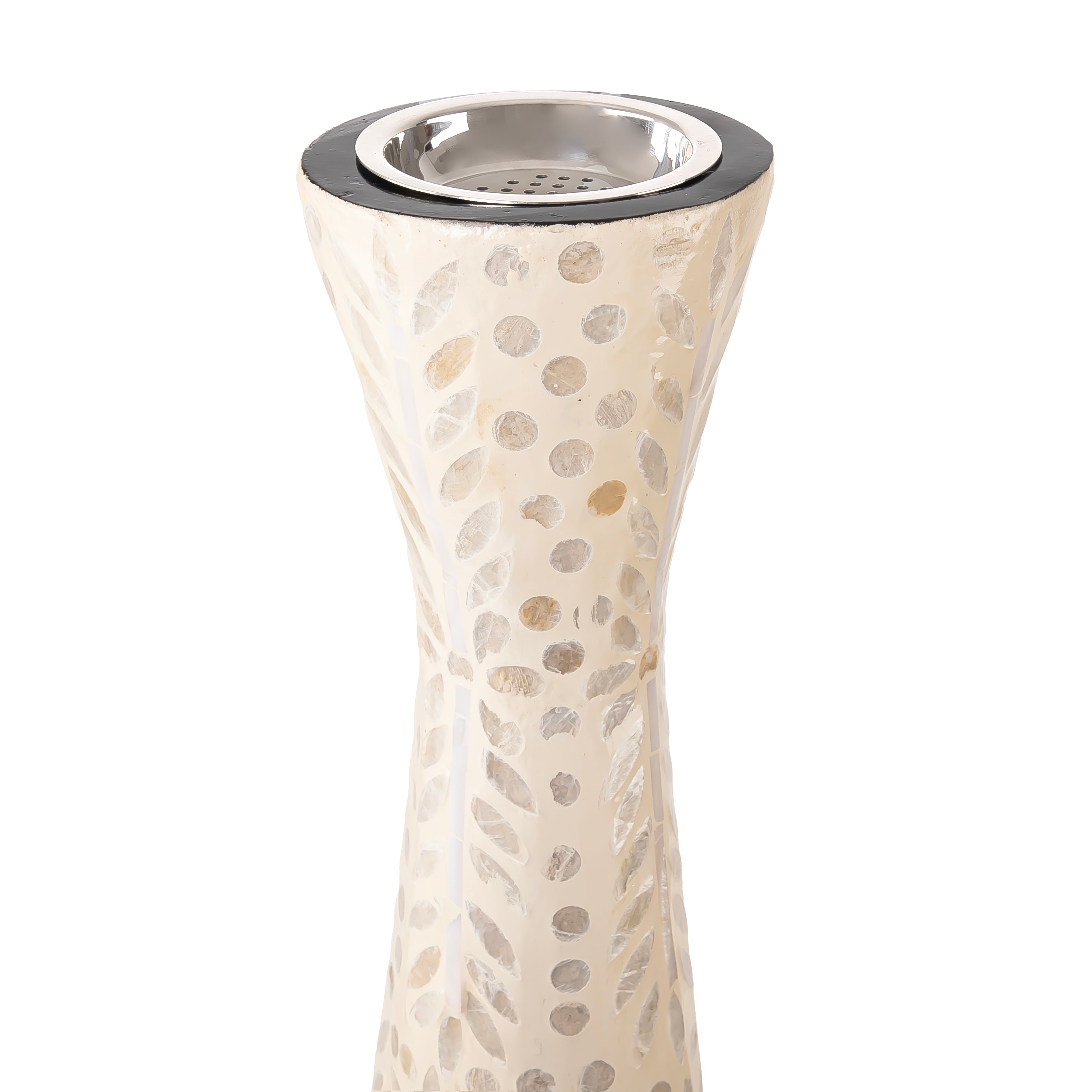 Stylish mother of pearl light cream mabkhar