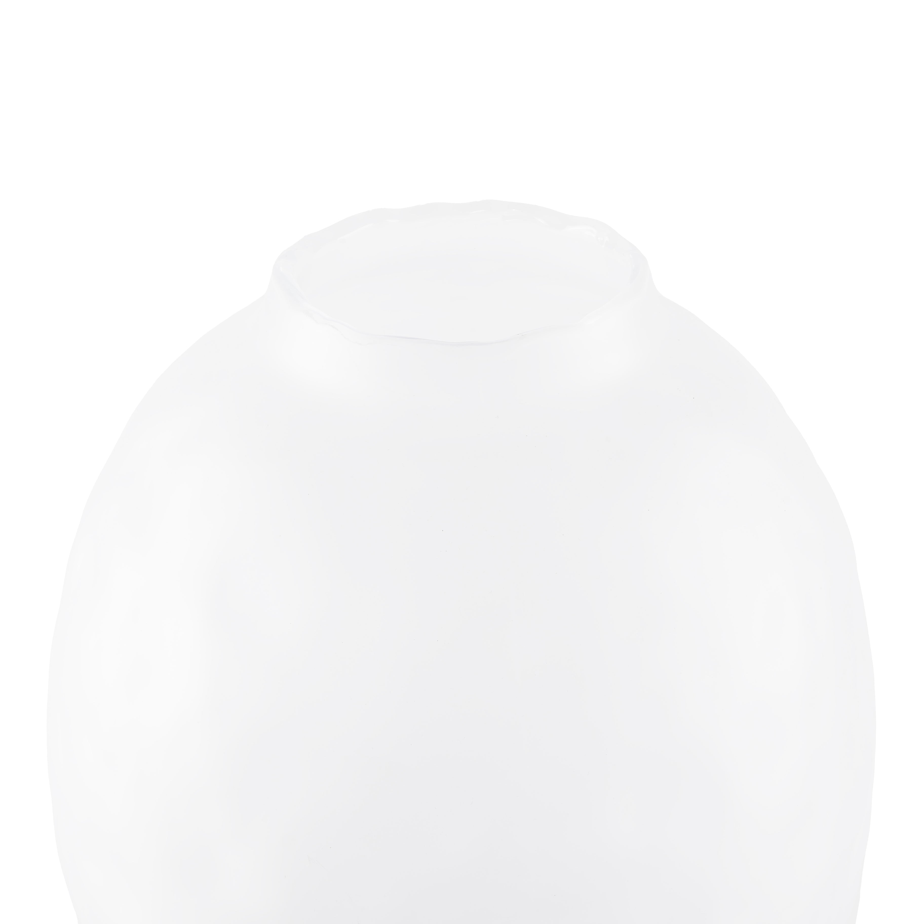 فازه زجاجية أنيقة باللون الأبيض – كبيرة