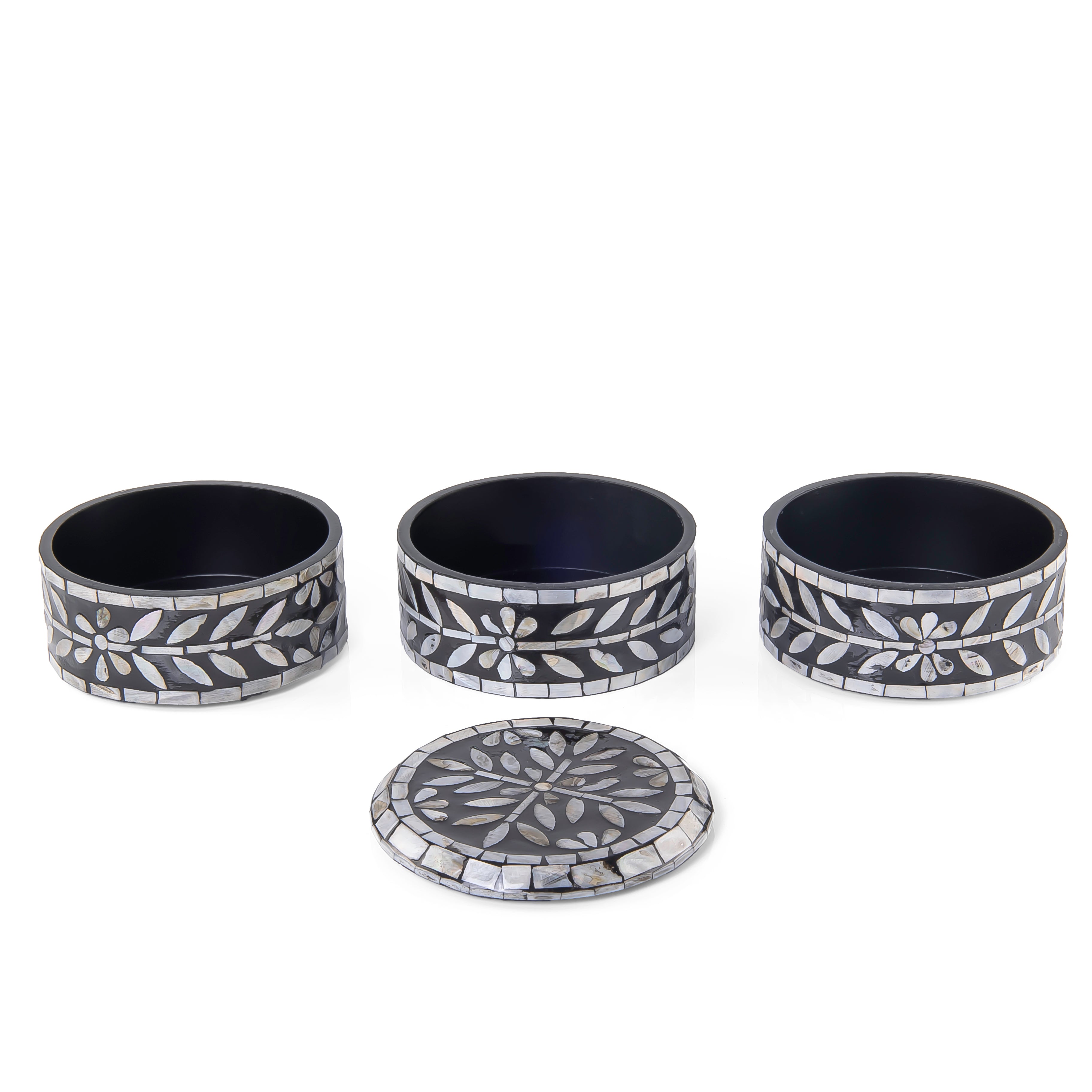 صندوق أسود من 3 طبقات مع غطاء