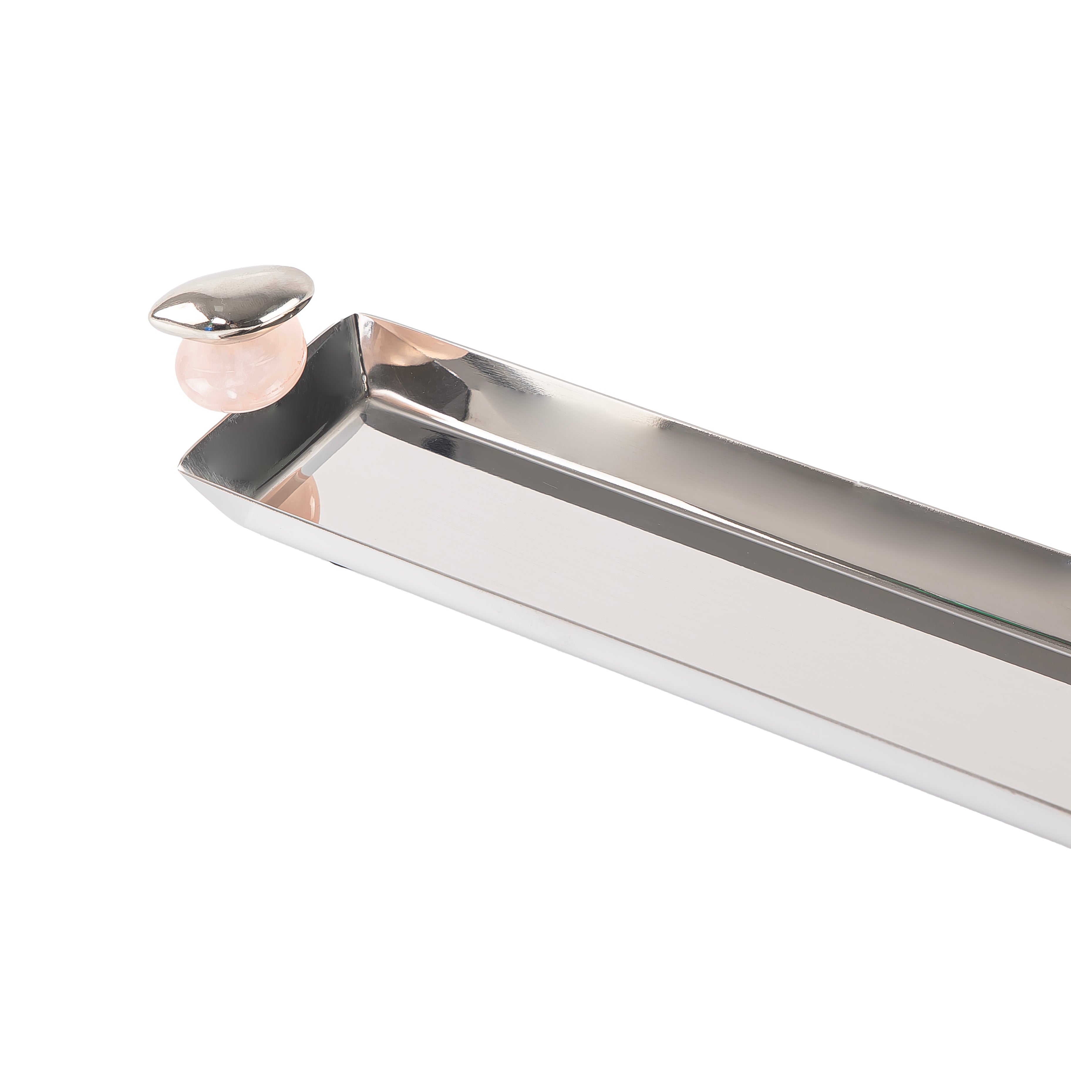 صينية معدنية لامعة - صغيرة