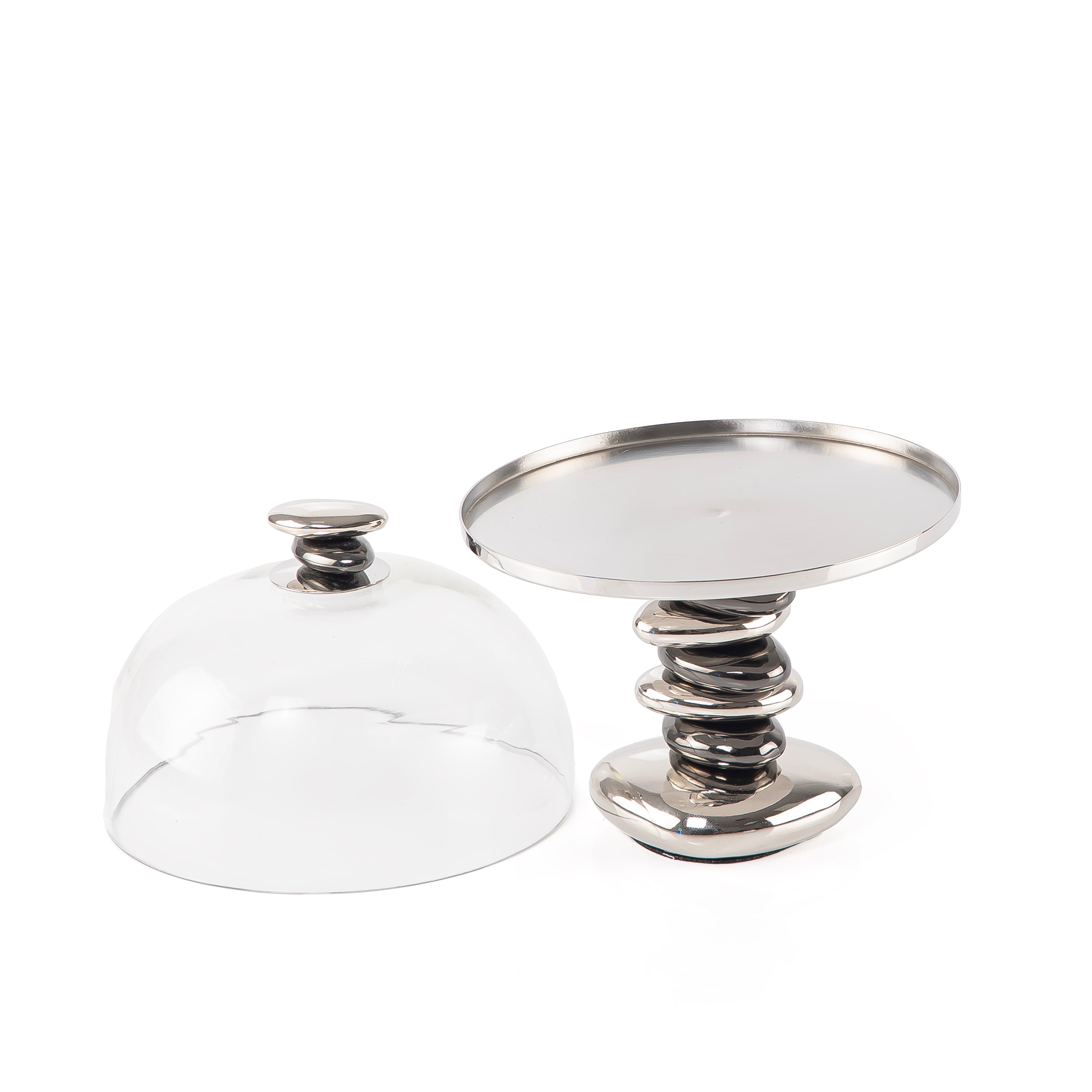 حامل معدني لتقديم الكيك - كبير