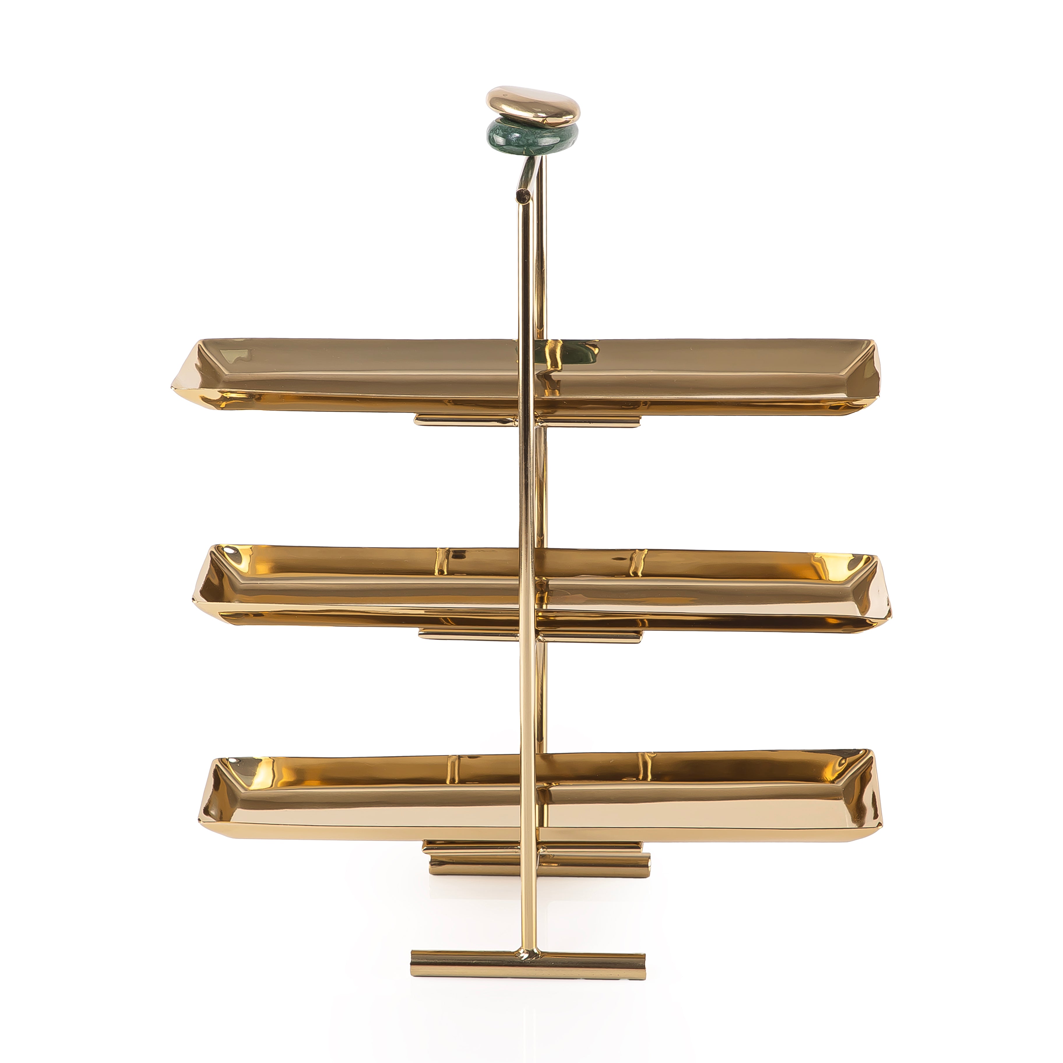 Metal three tiers cake stand