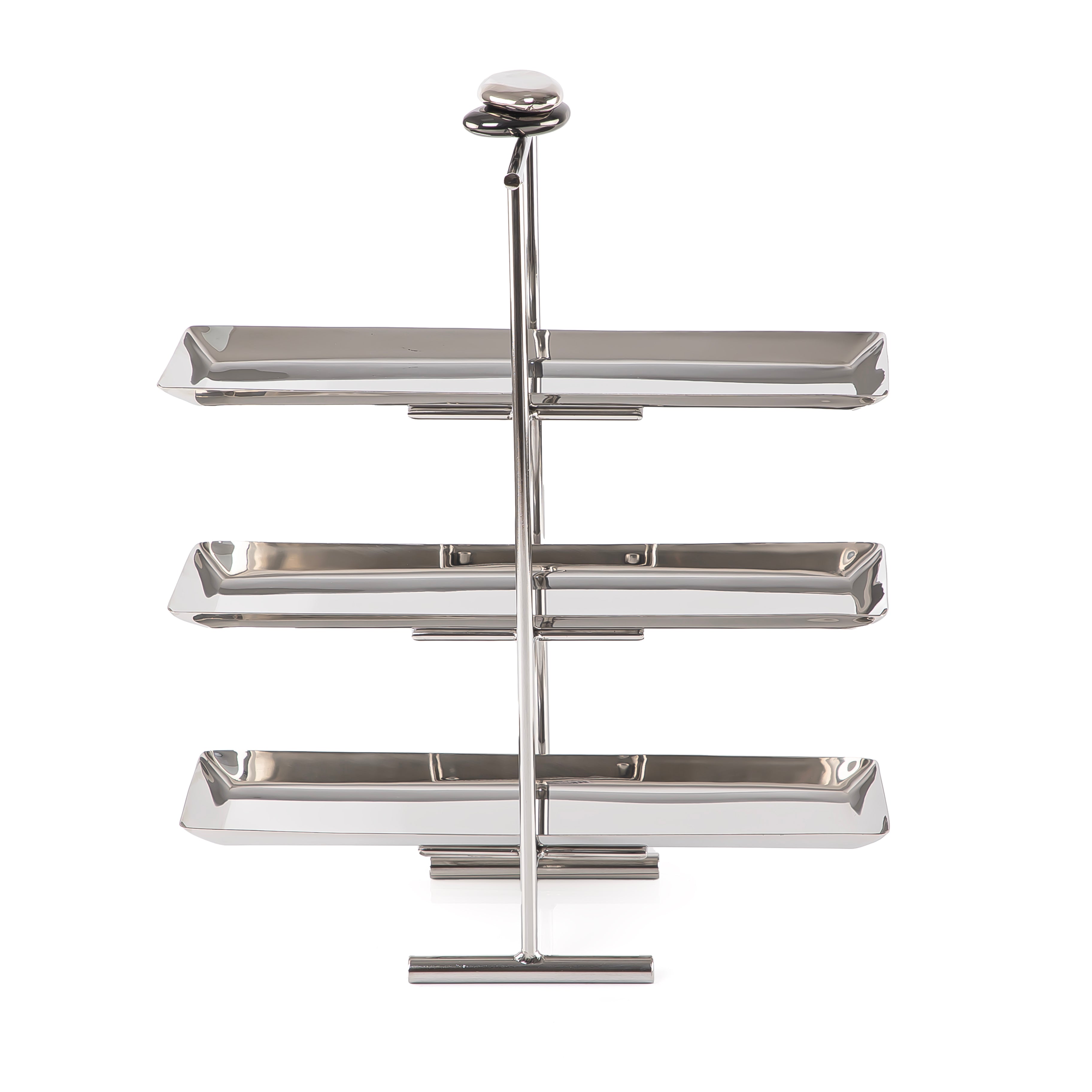 Metal three tiers cake stand