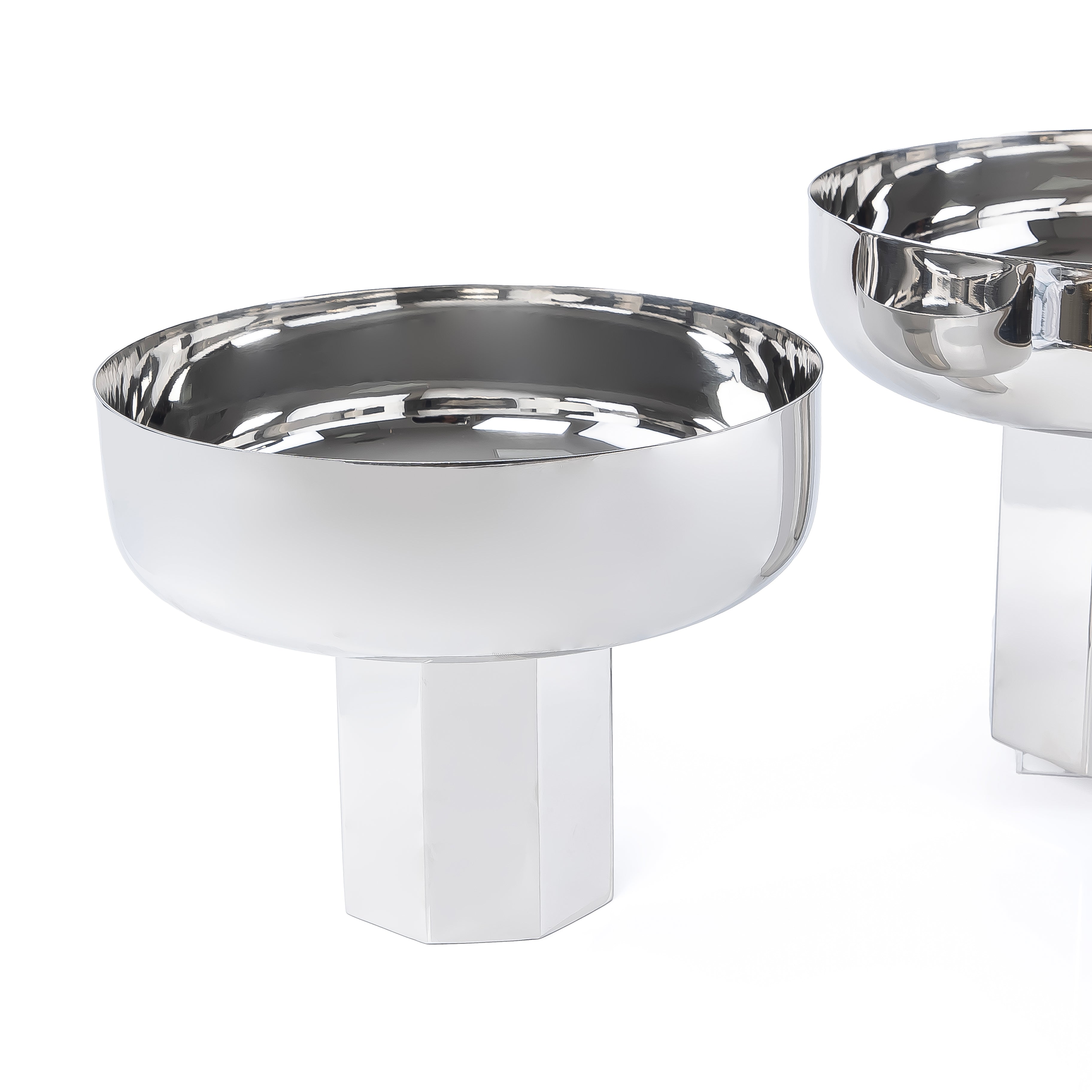 Set of 2 Critical metal stand with gift box - Silver