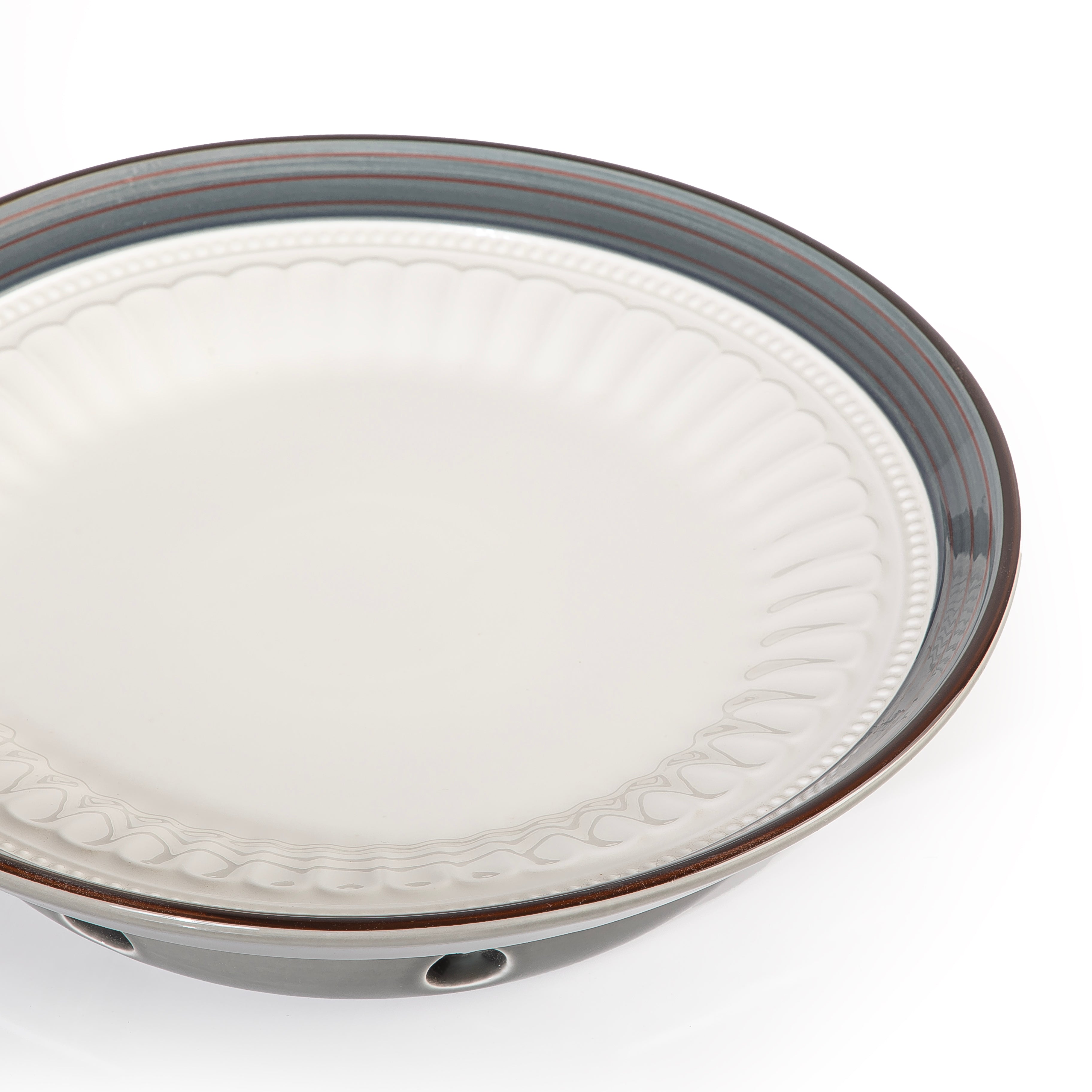 CERAMIC PLATE WITH STOVE STAND