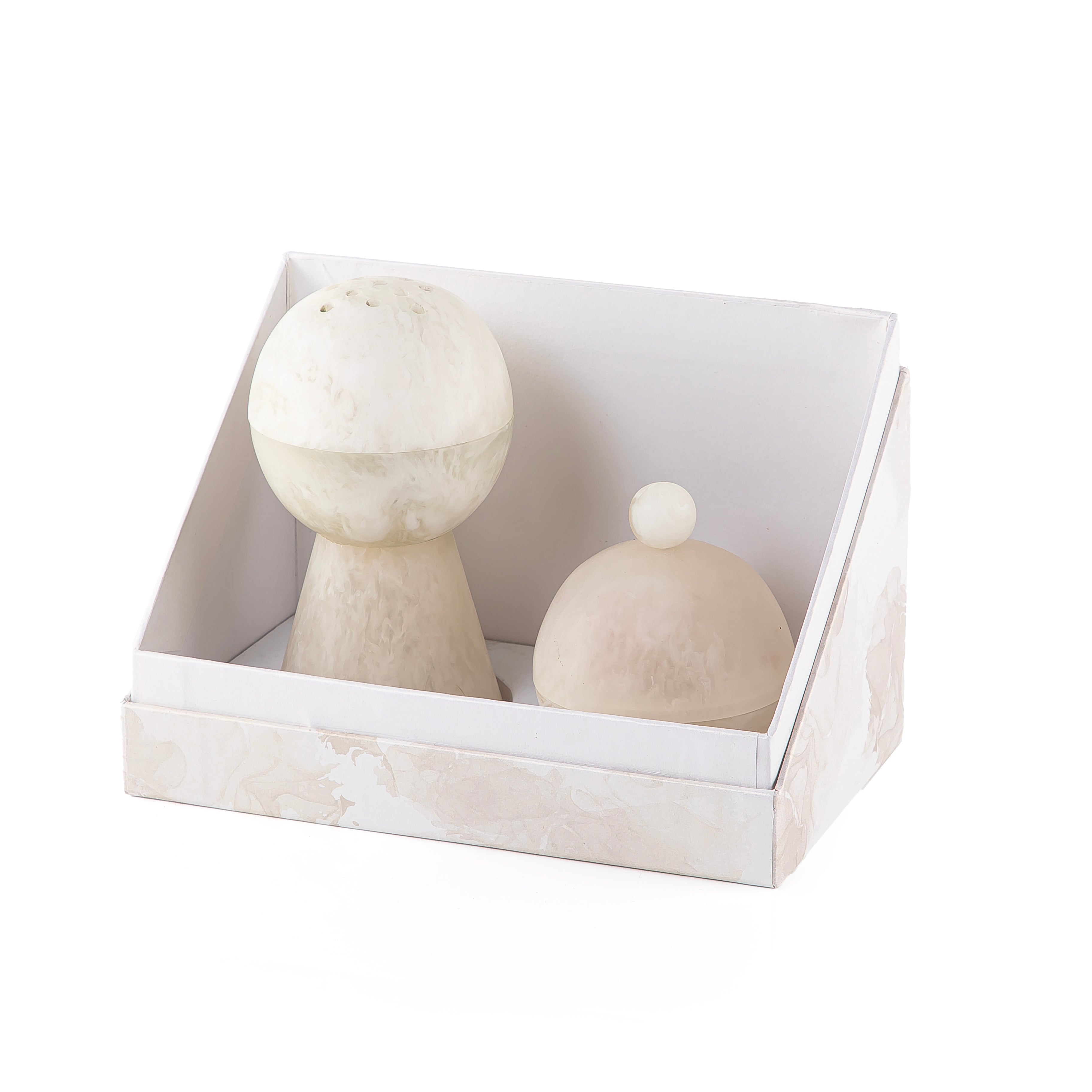 Set of resin mabkhar with aclyric gift box