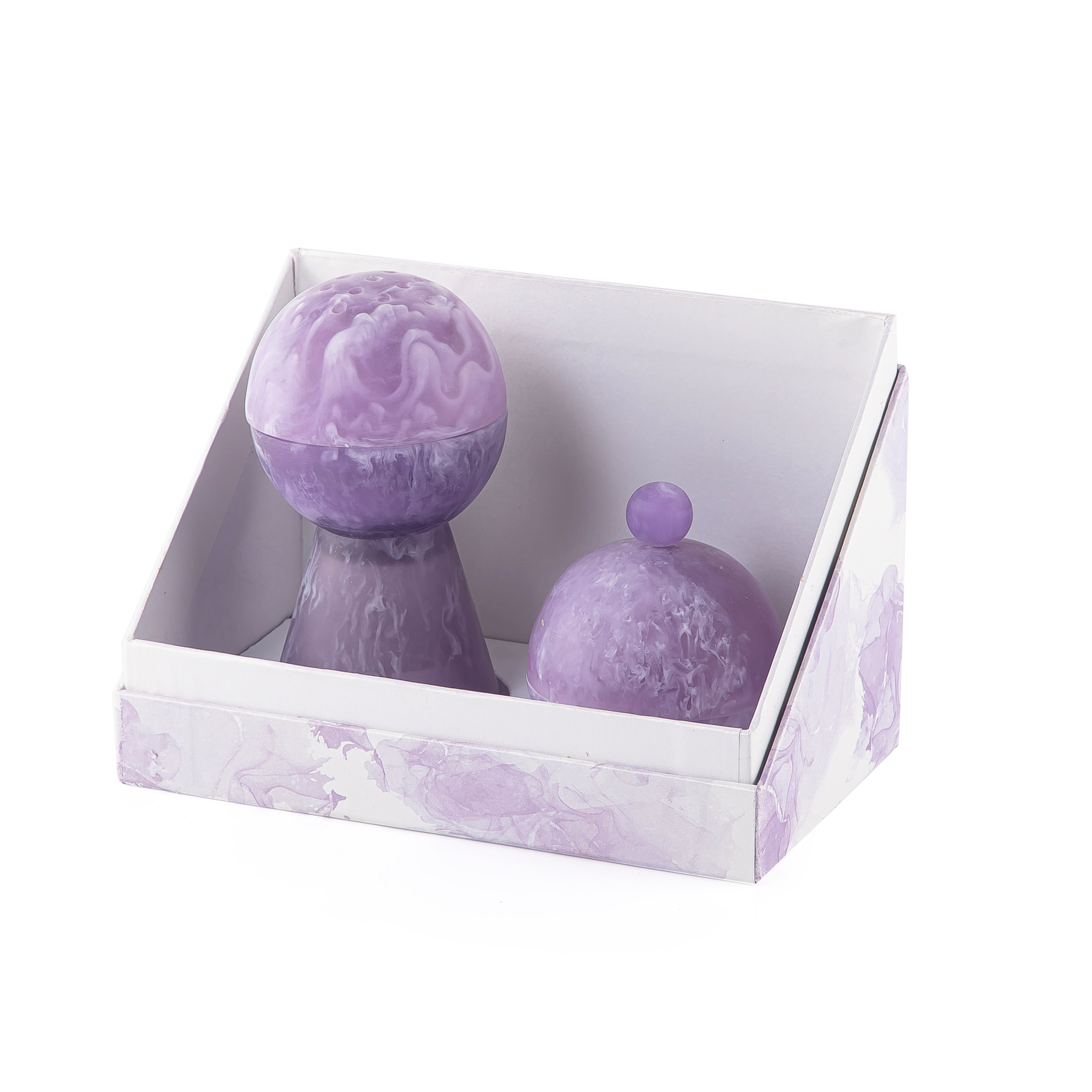 Set of resin mabkhar with aclyric gift box