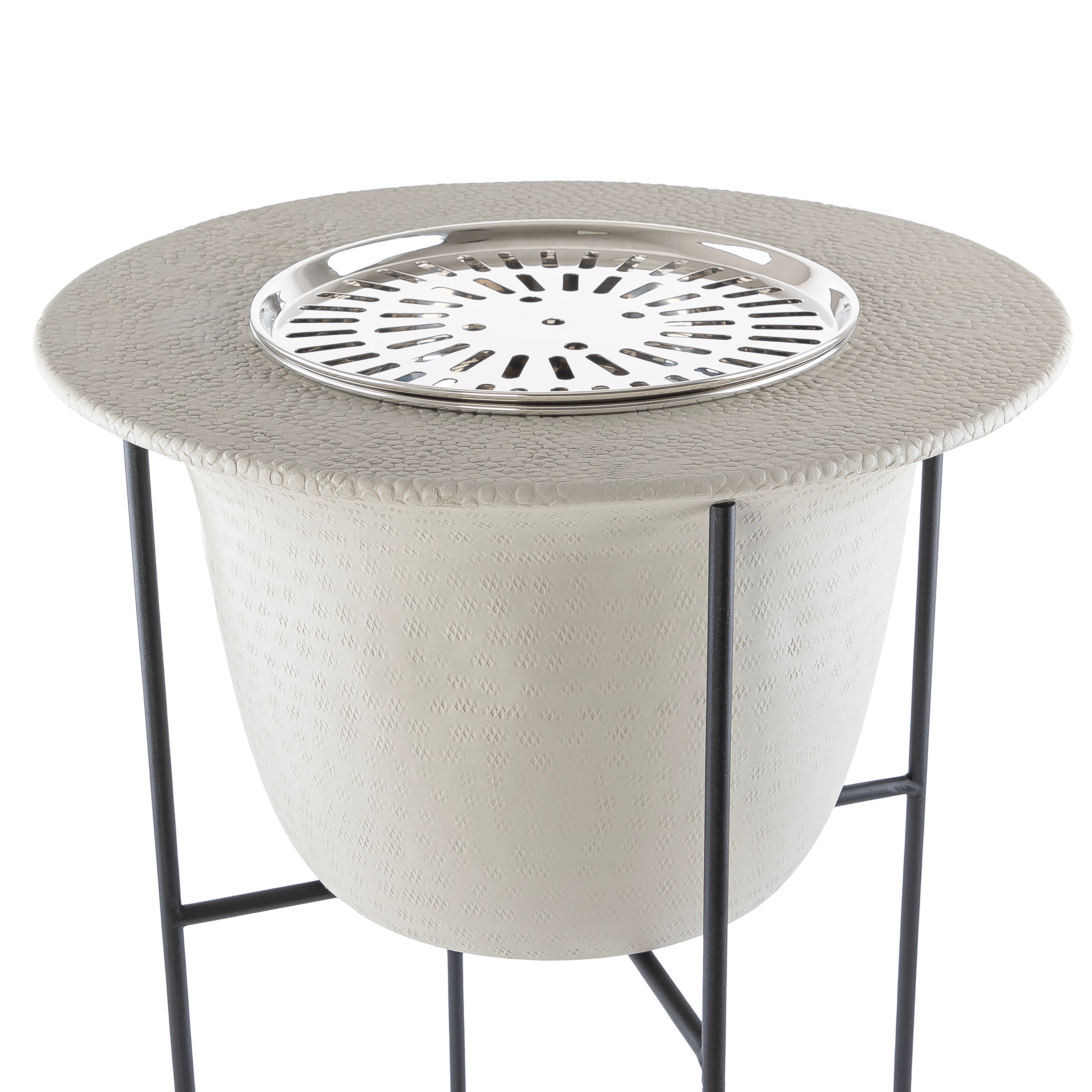 Metal Dua with stand -grey color