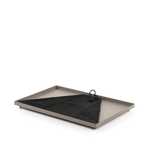 Foldable rattan cover with metal tray - CASCADES