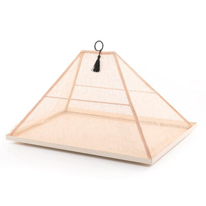 Foldable rattan cover with metal tray - CASCADES