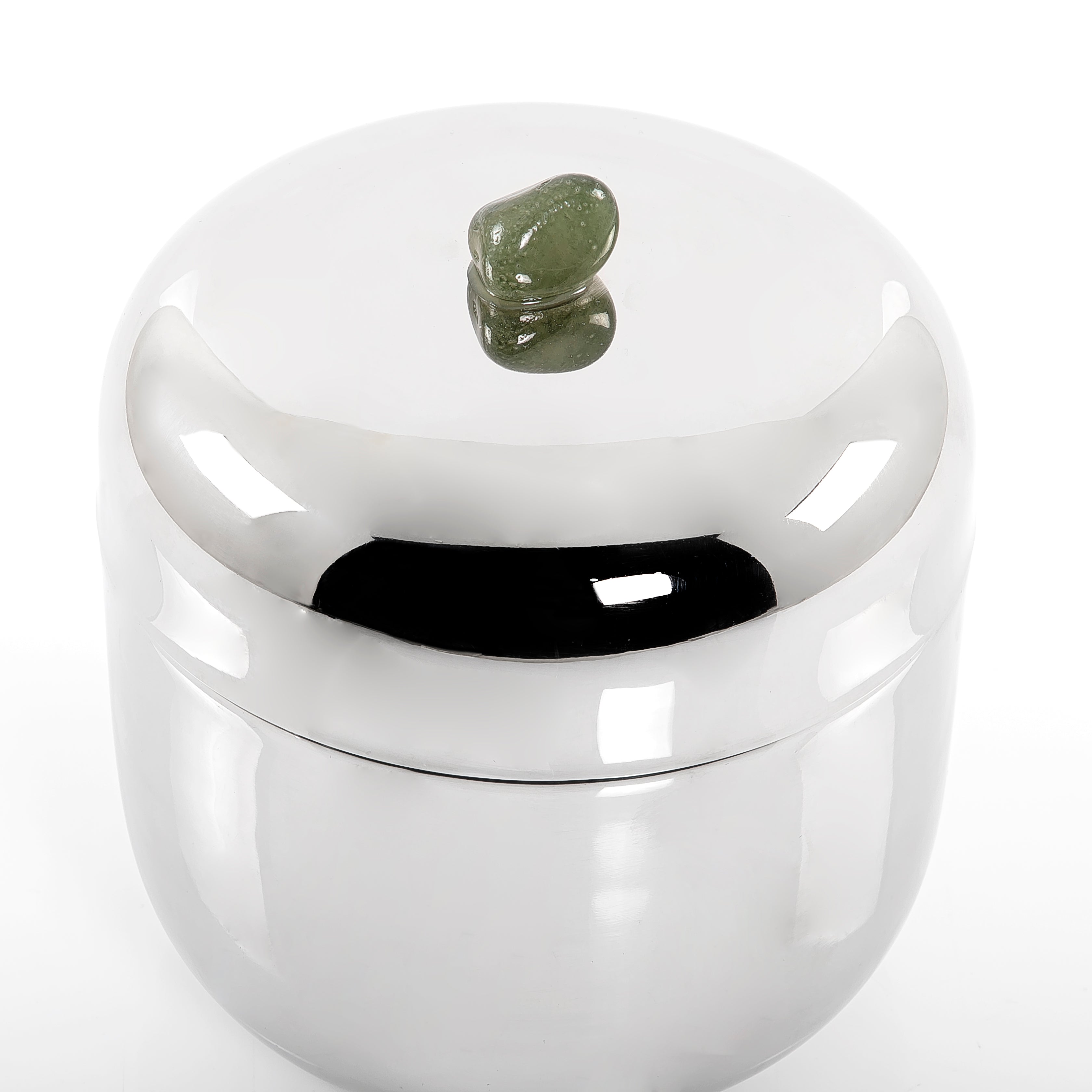 Metal Jar with Metal Handle and Lid