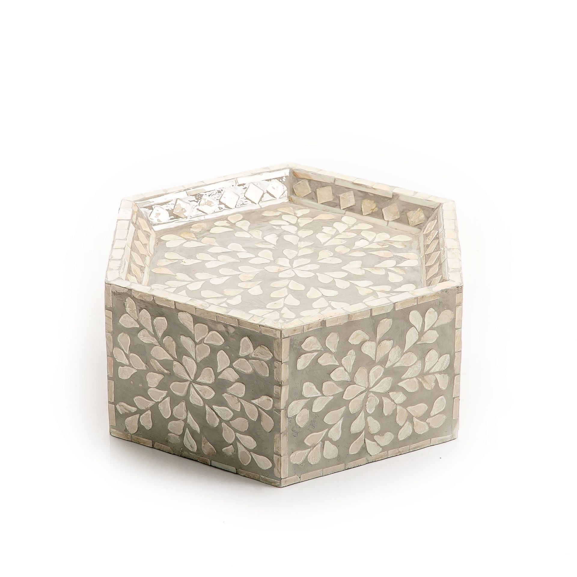 Silver Hexagon Vietnamese Mop Stand