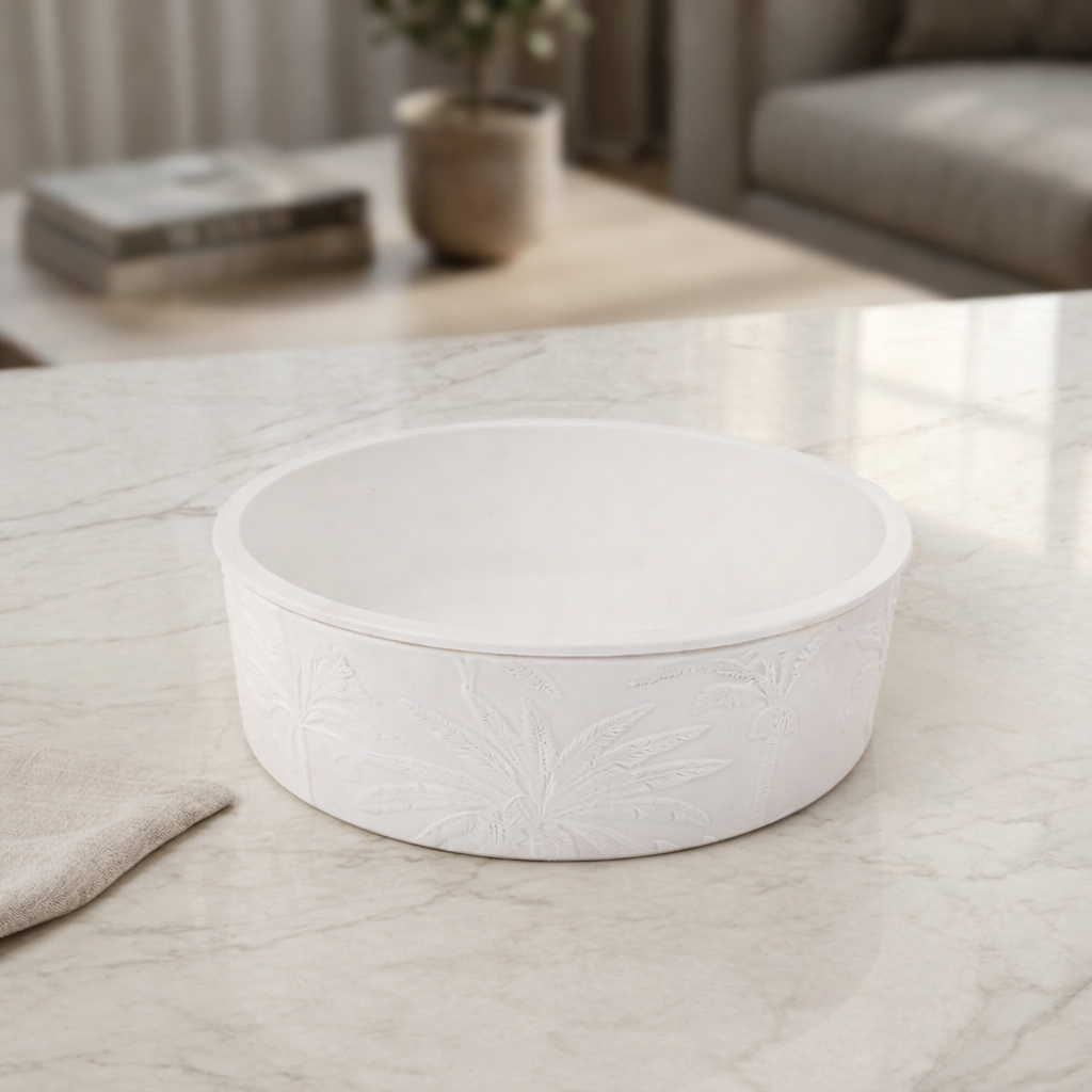 Elegent round pottery bowl with gift box