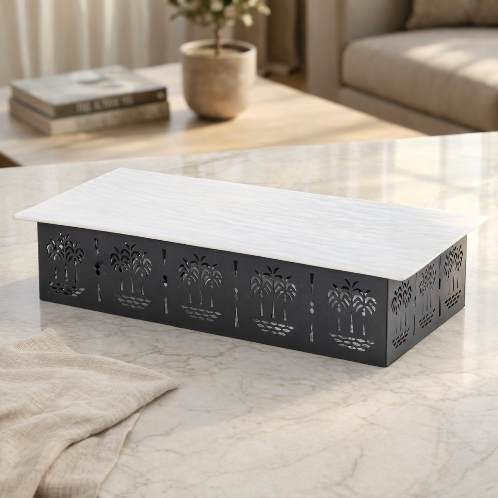 Black Rectangular Ceramic plate - Medium