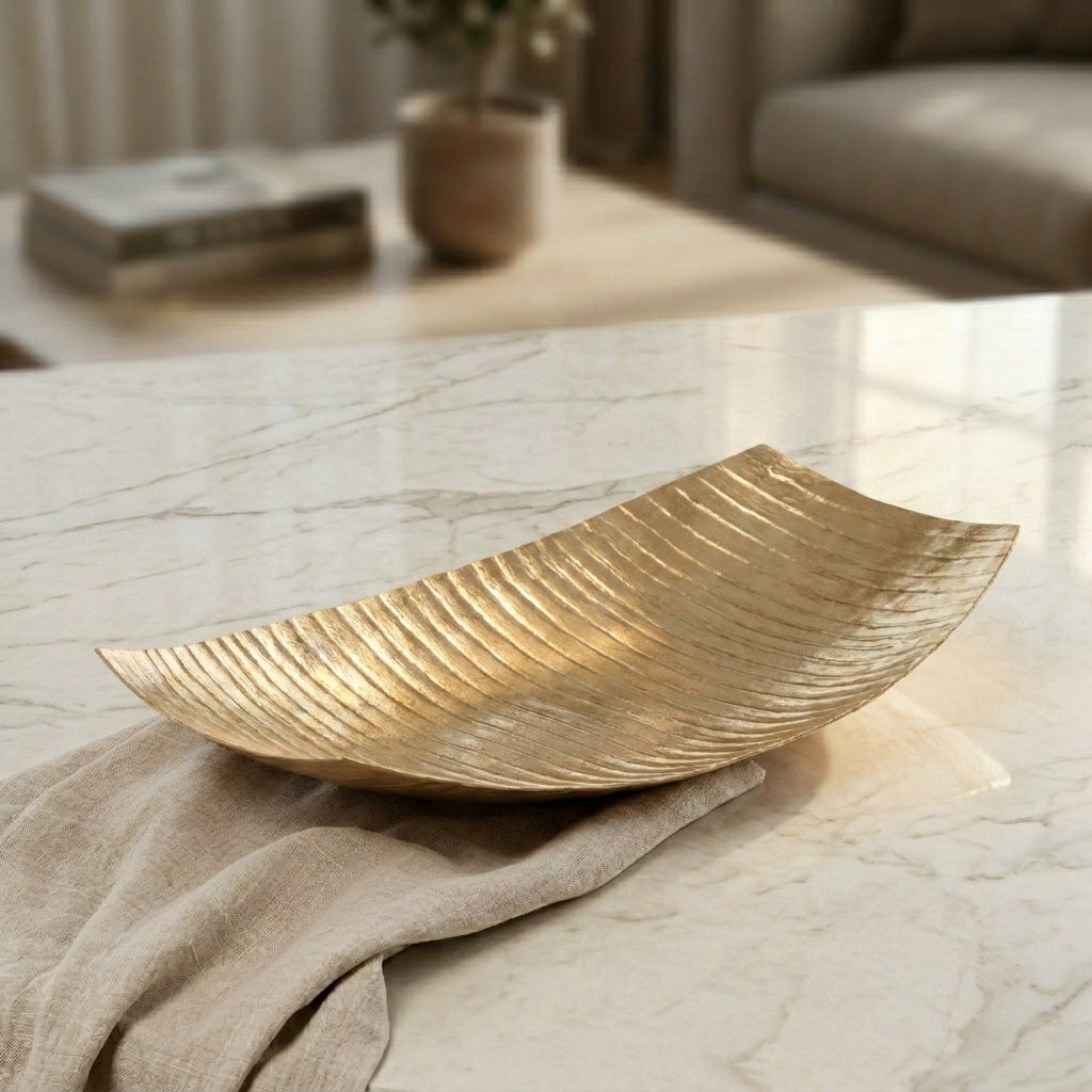 Gold Rectangular Metal Plate