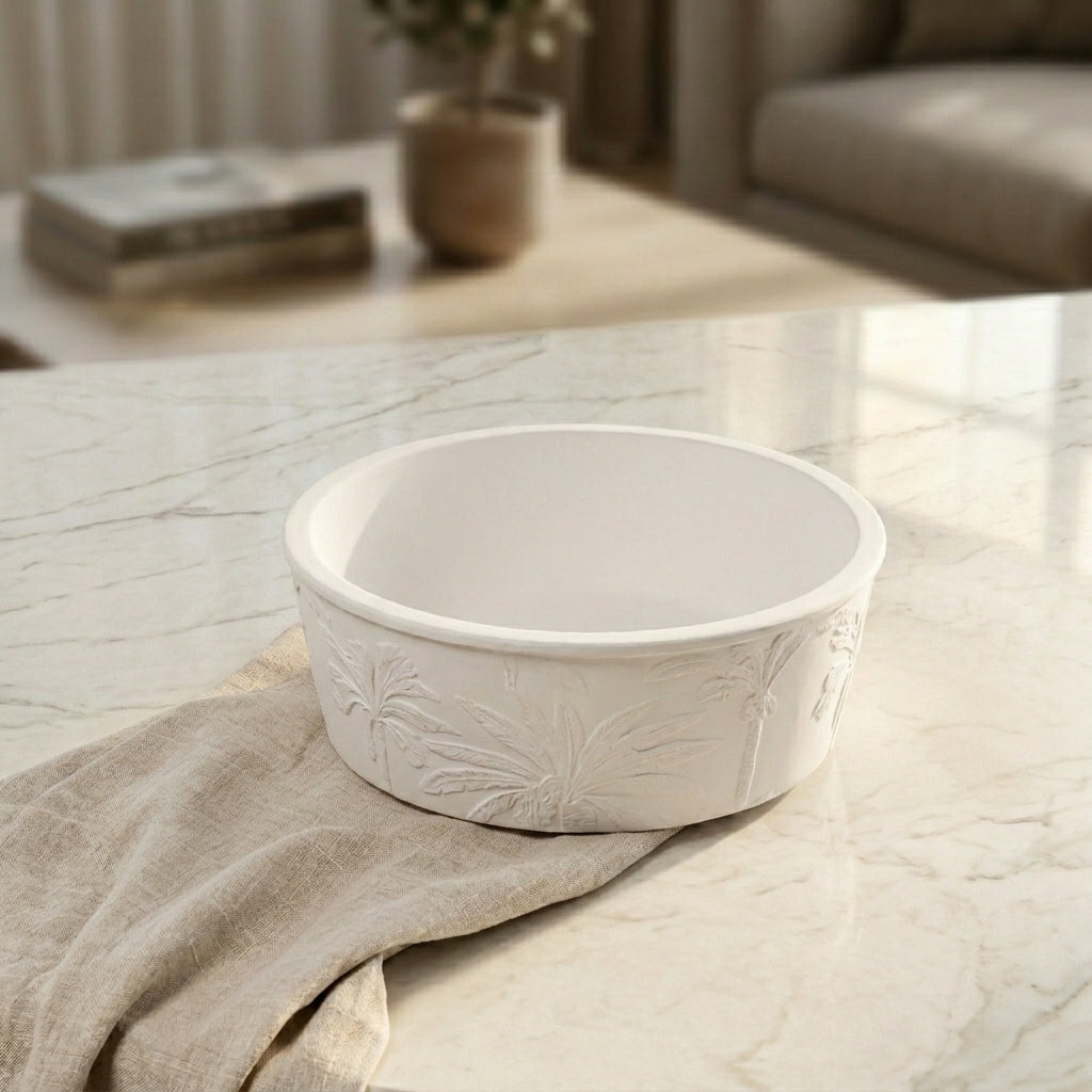 Elegent round pottery bowl with gift box