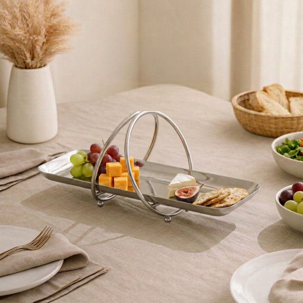 Shiny Polish Stand Platter