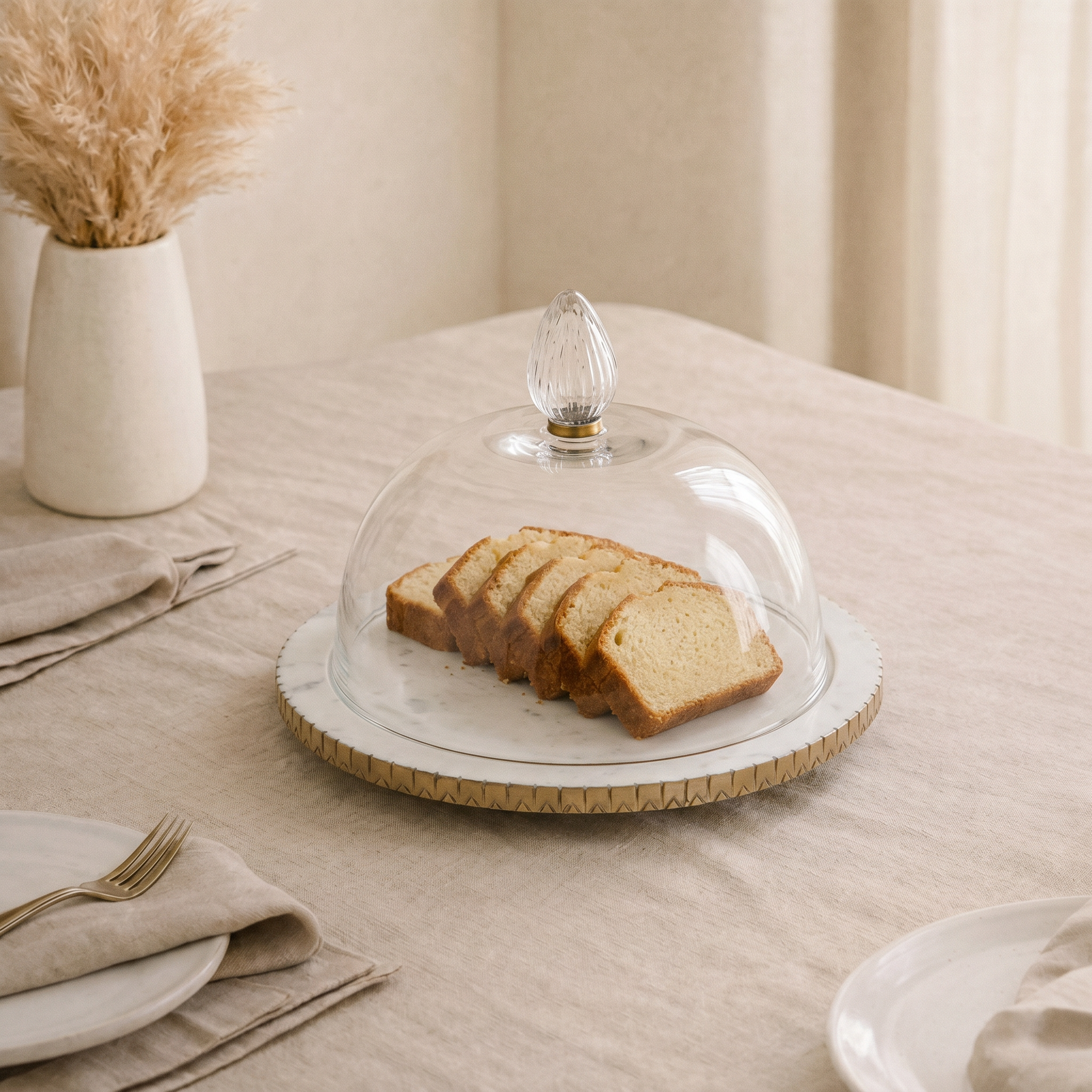 Marble plate with acrylic cover