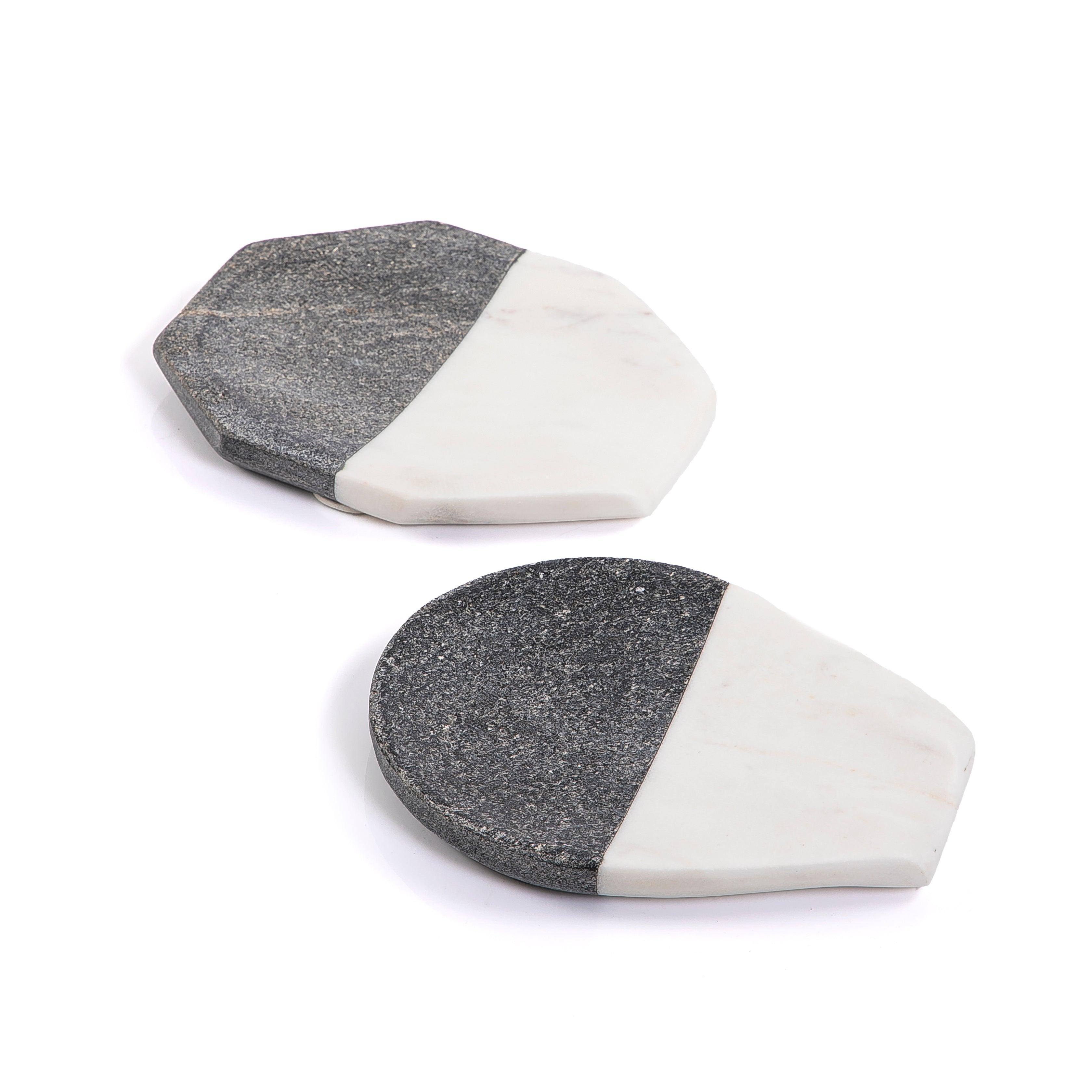 Set of 2 marble plate with giftbox - CASCADES