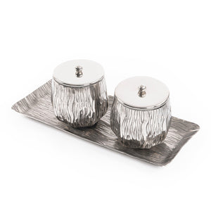 Set of 2 metal jars with gift box - CASCADES