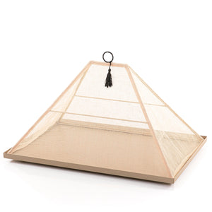 Foldable rattan cover with metal tray - CASCADES