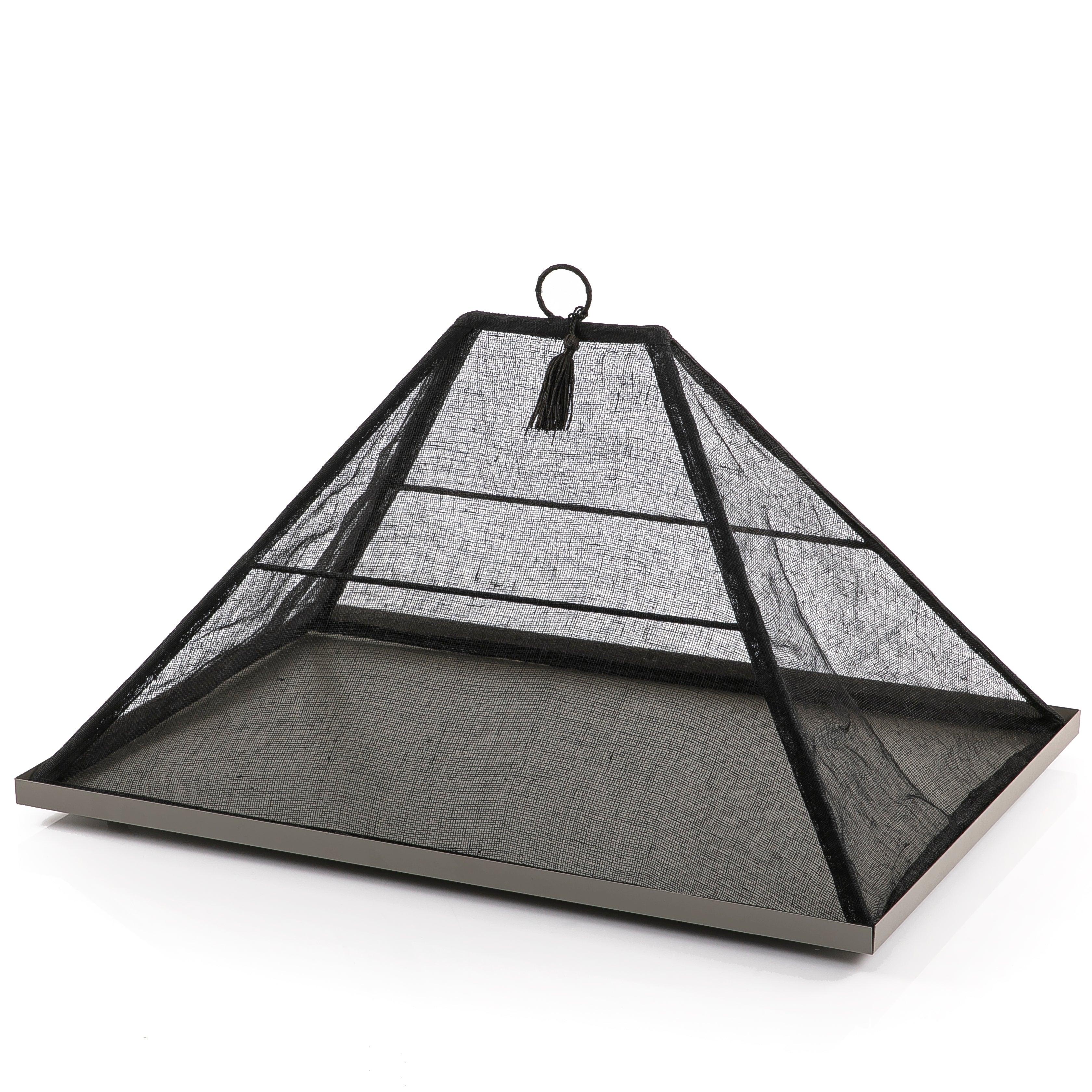 Foldable rattan cover with metal tray - CASCADES