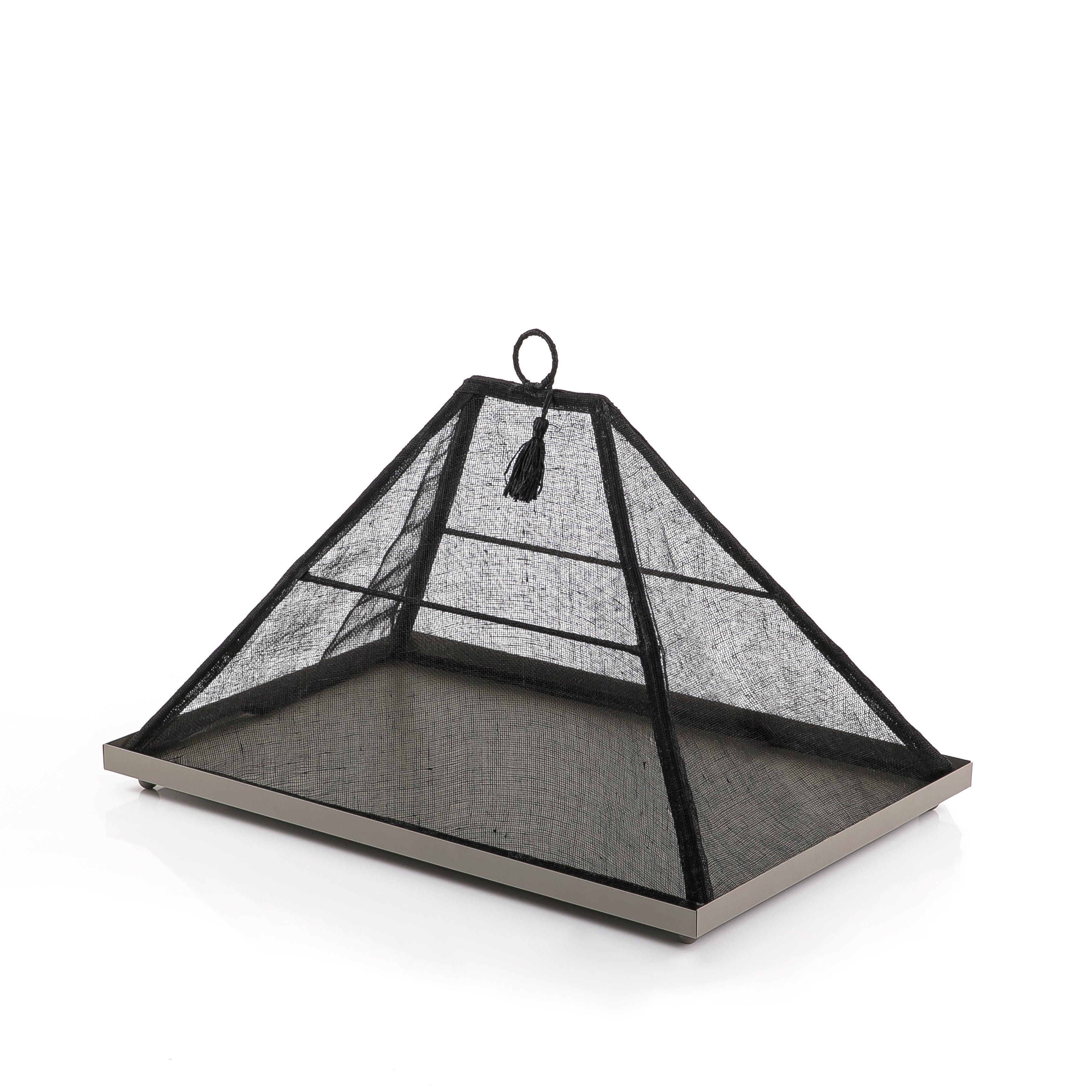 Foldable rattan cover with metal tray - CASCADES