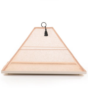 Foldable rattan cover with metal tray - CASCADES