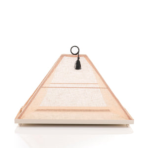 Foldable rattan cover with metal tray - CASCADES