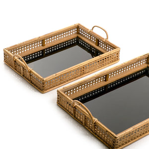 Set of 2 wooden trays - CASCADES
