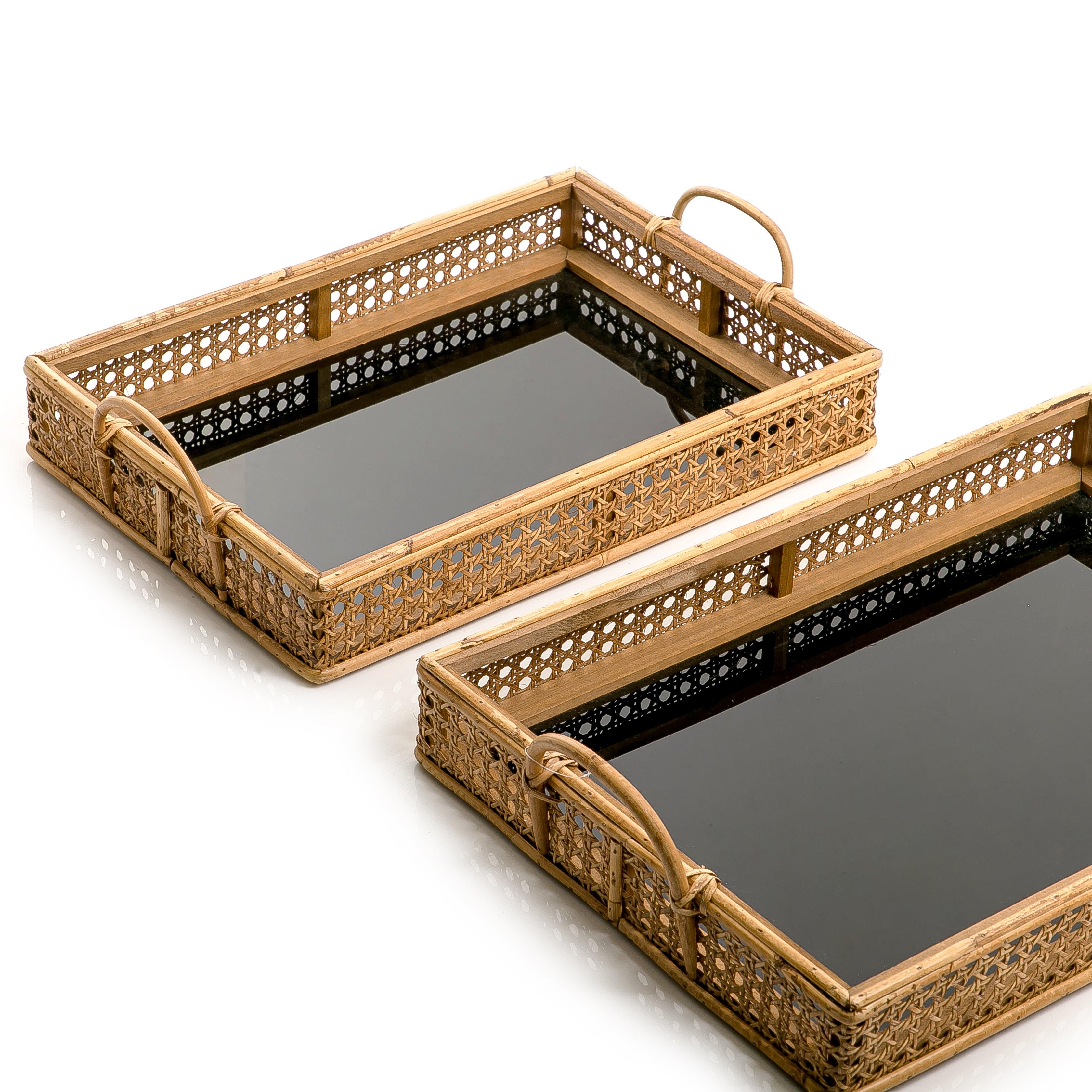 Set of 2 wooden trays - CASCADES