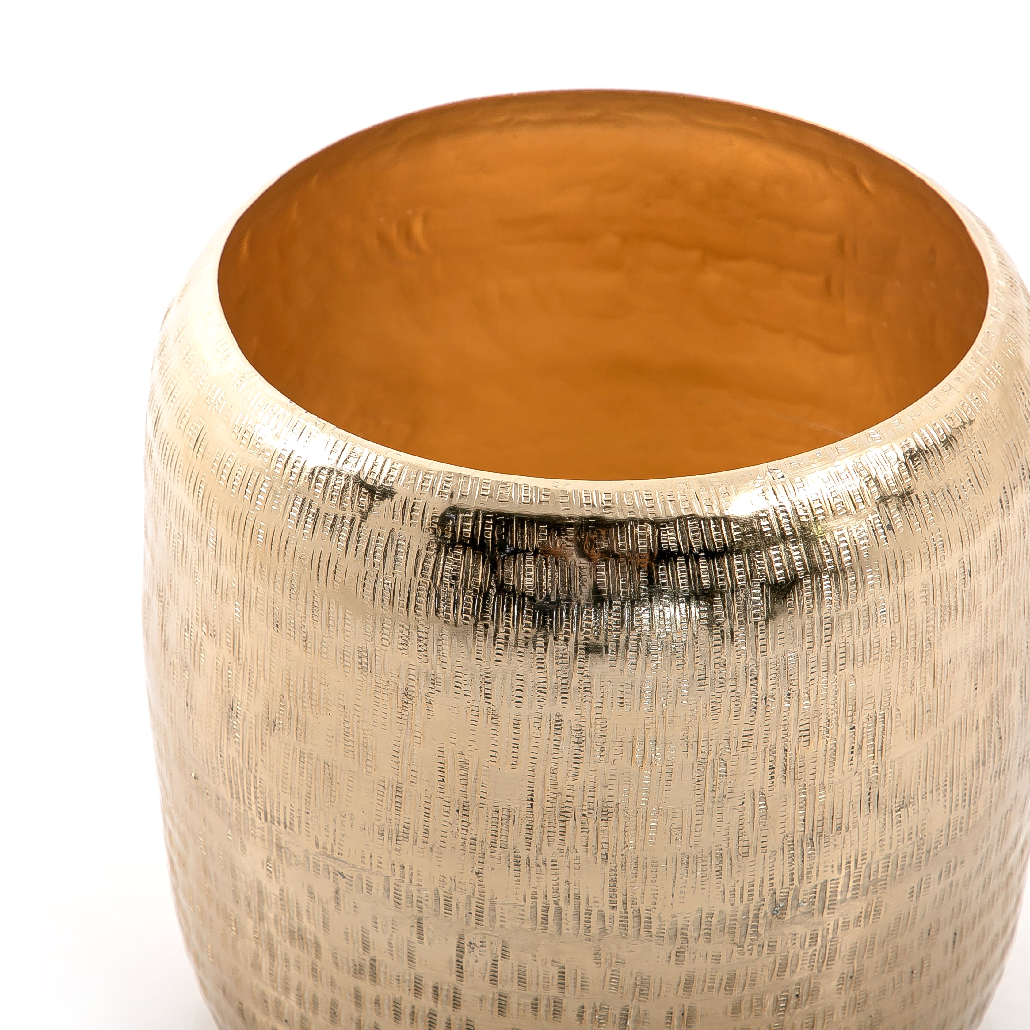 Metal planter bowl