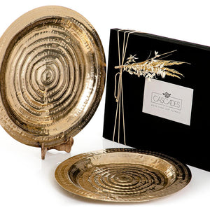 Set of 2 metal trays with gift box - CASCADES