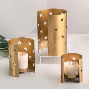 Set of 3 metal candle holder - CASCADES