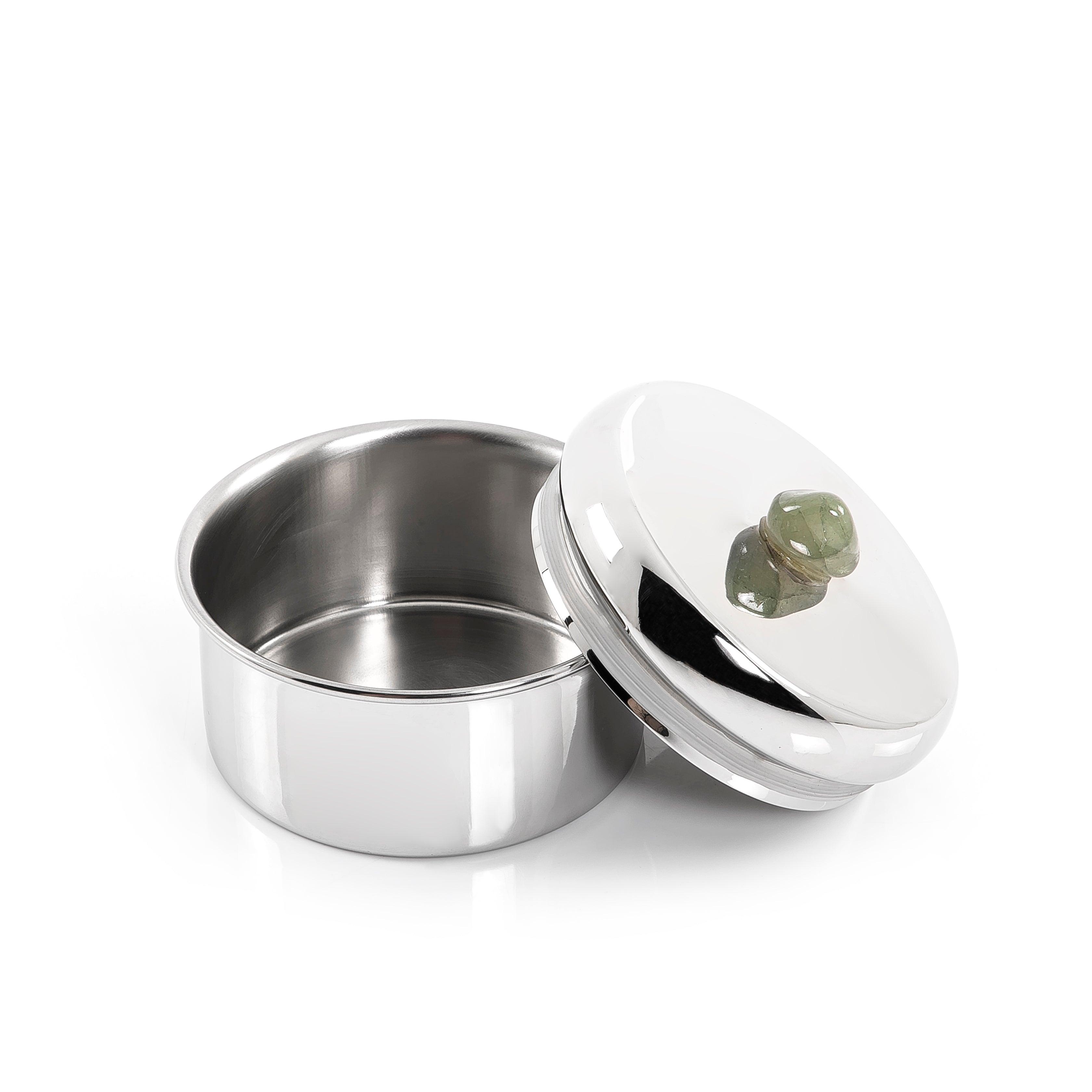 Metal jar with cover - CASCADES