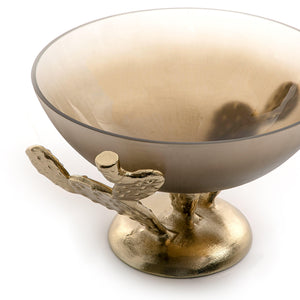 Metal and glass bowl - CASCADES