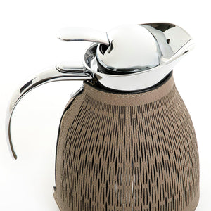Metal thermos with leather cover - CASCADES