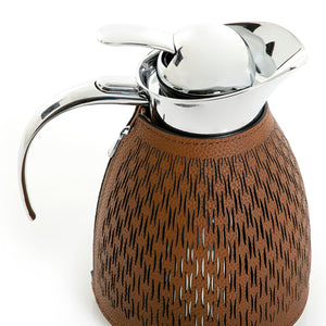 Metal thermos with leather cover - CASCADES