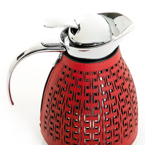 Metal thermos with leather cover - CASCADES