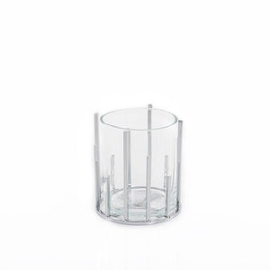 Glass and metal vase - CASCADES