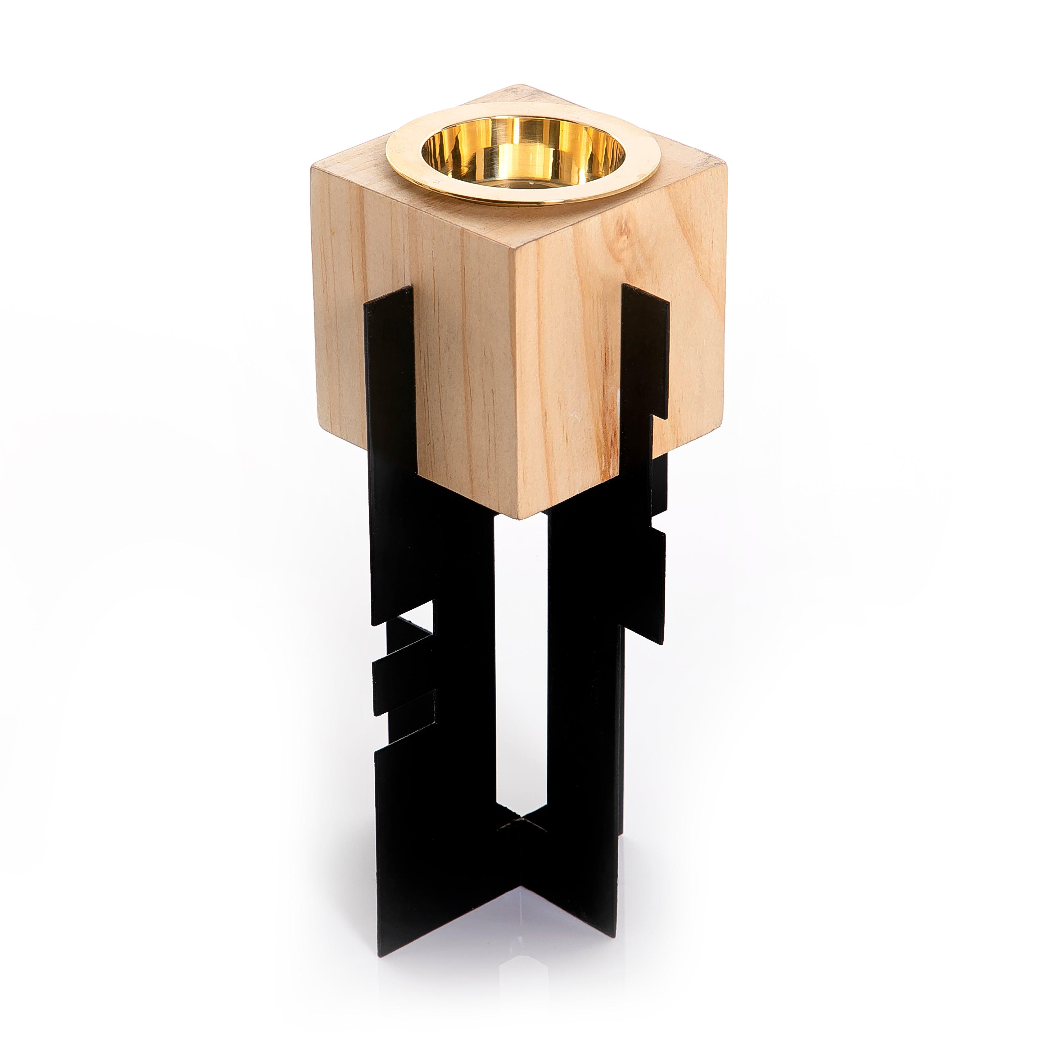 Wooden mabkhar with metal base - CASCADES