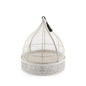 Linen cover with Arabian metal base - CASCADES