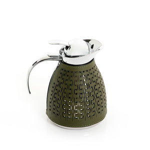 Metal thermos with leather cover - CASCADES