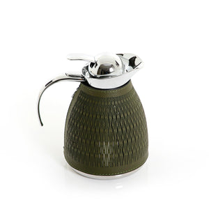 Metal thermos with leather cover - CASCADES