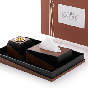 Set of mabkhar with tissue box and gift box - CASCADES