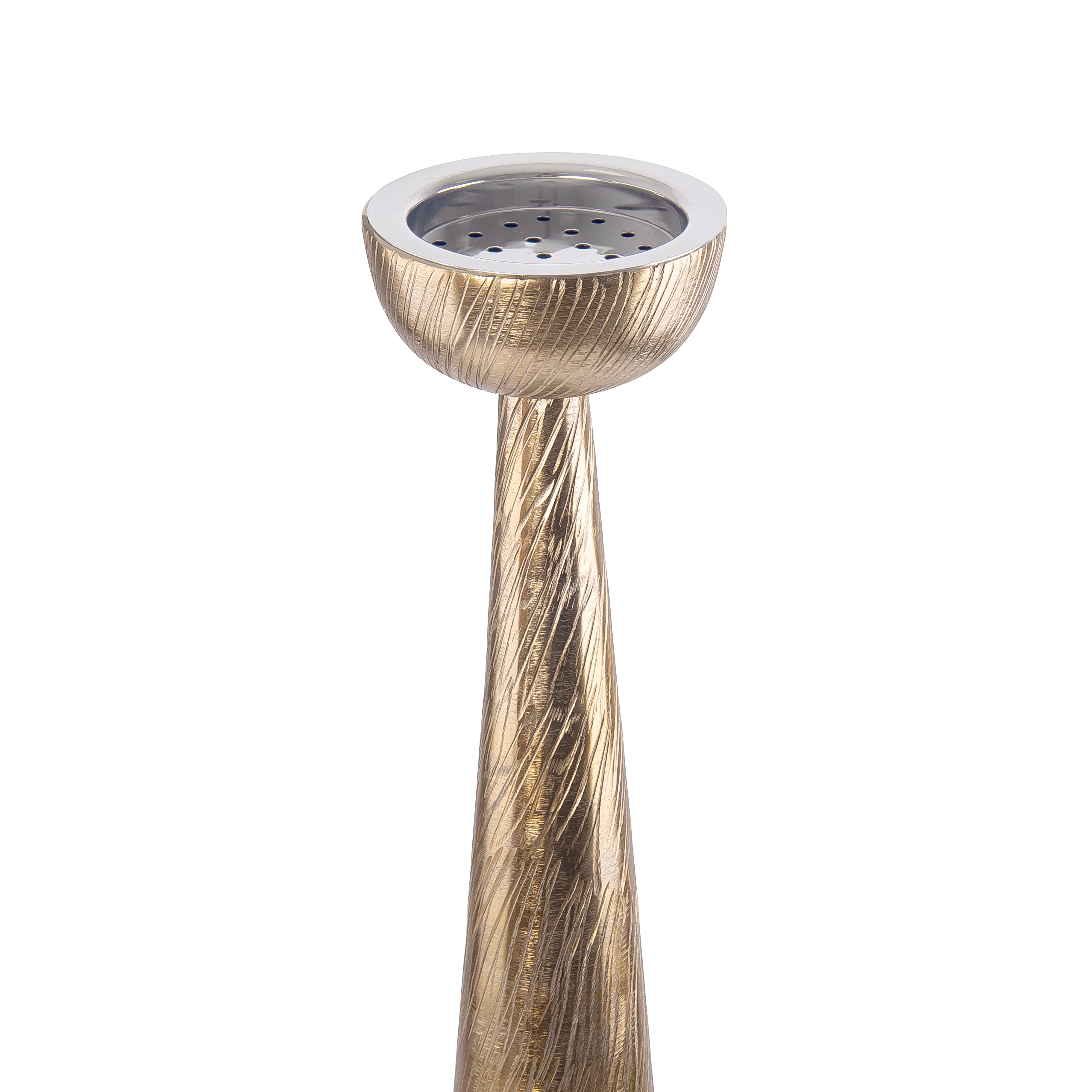 مبخر معدني صغير - ذهبي 