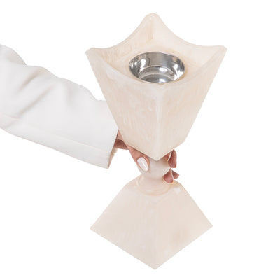 Elegant white resin incense Mabkhar - large