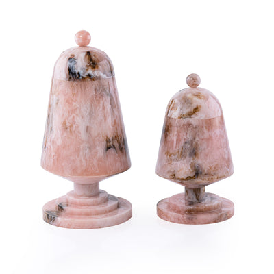 Elegant Resin Mabkhar Set of 2 pcs With Cover - Pink